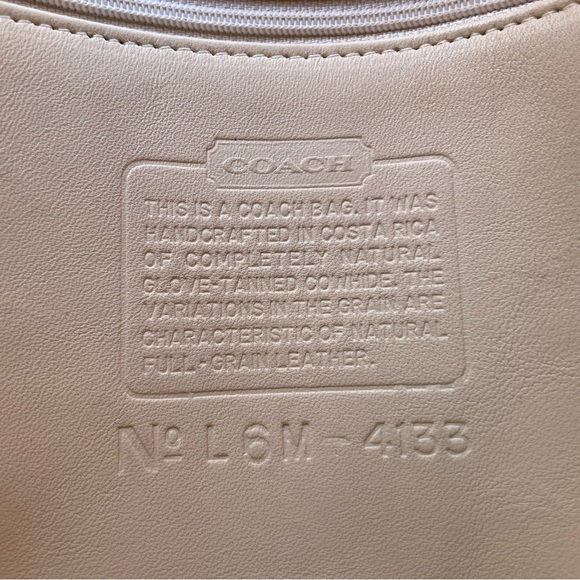 VTG🌻 COACH Waverly Buckle Leather Tote Bag with Zip Wristlet in Ivory/Sunflower - Picture 14 of 16